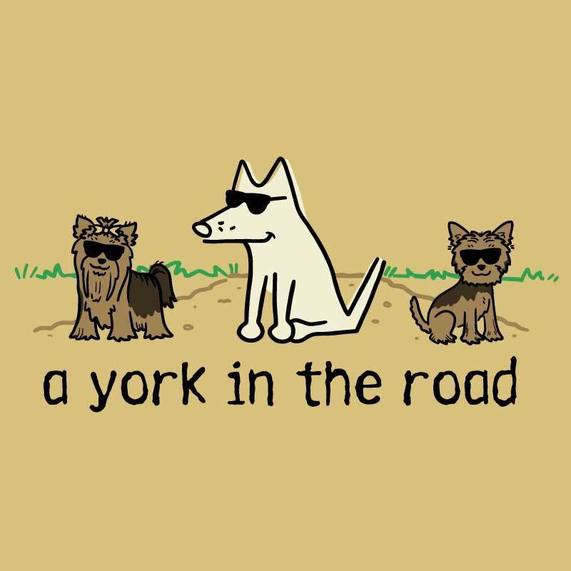 A York In the Road - Ladies T-Shirt V-Neck - Image 2