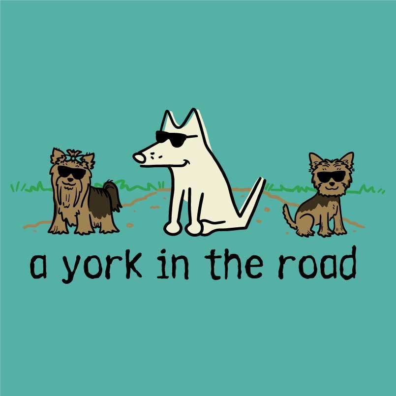 A York In the Road - Ladies T-Shirt V-Neck - Image 4