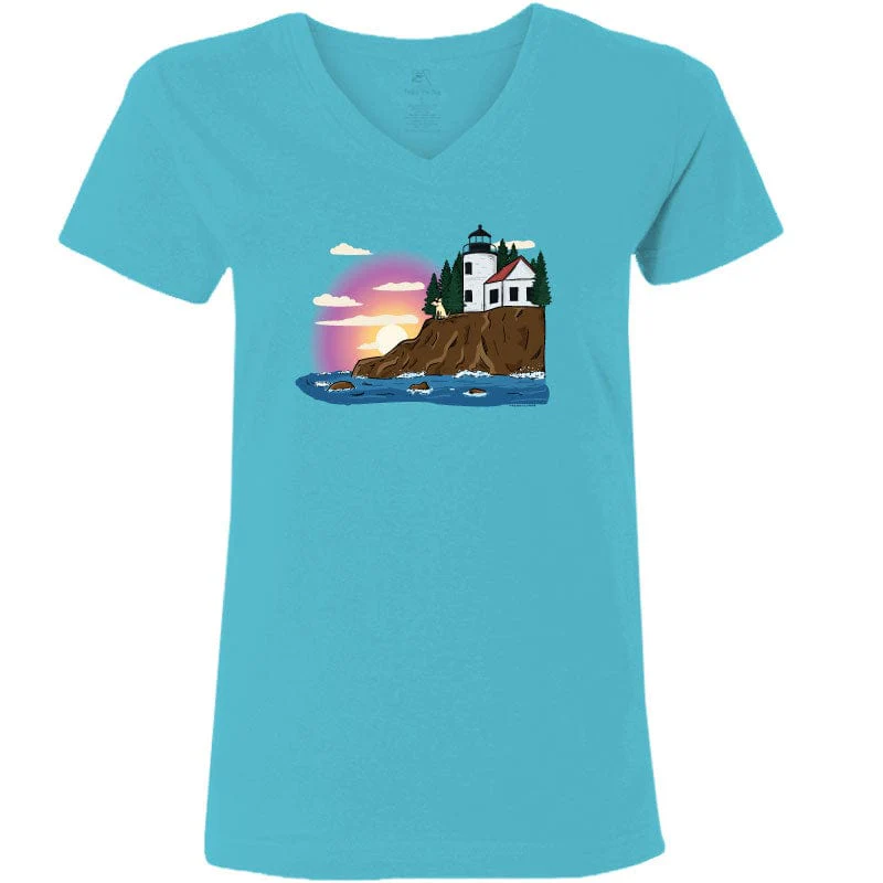 Acadia - Ladies T-Shirt V-Neck - Image 3