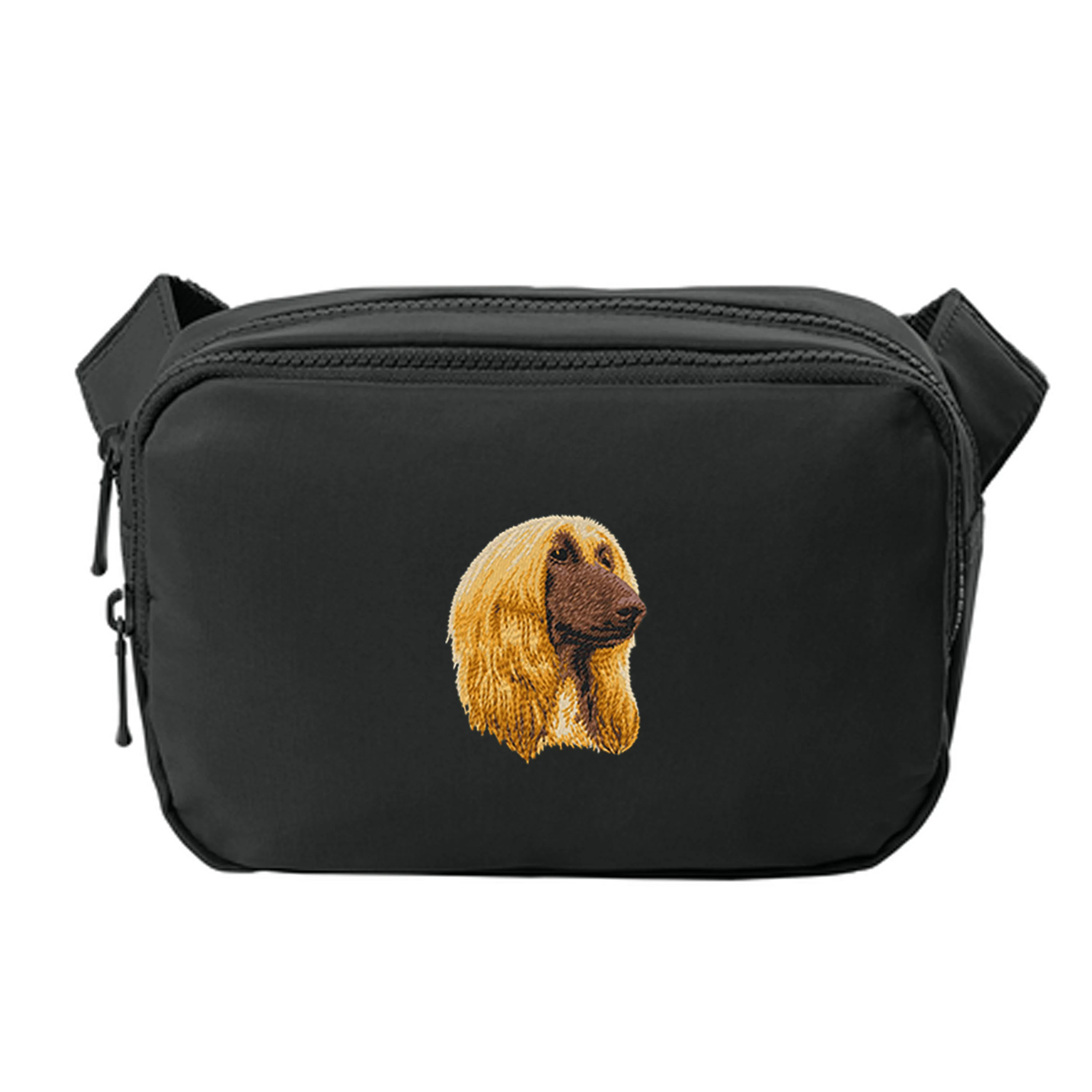 Afghan Hound Embroidered Crossbody Bag