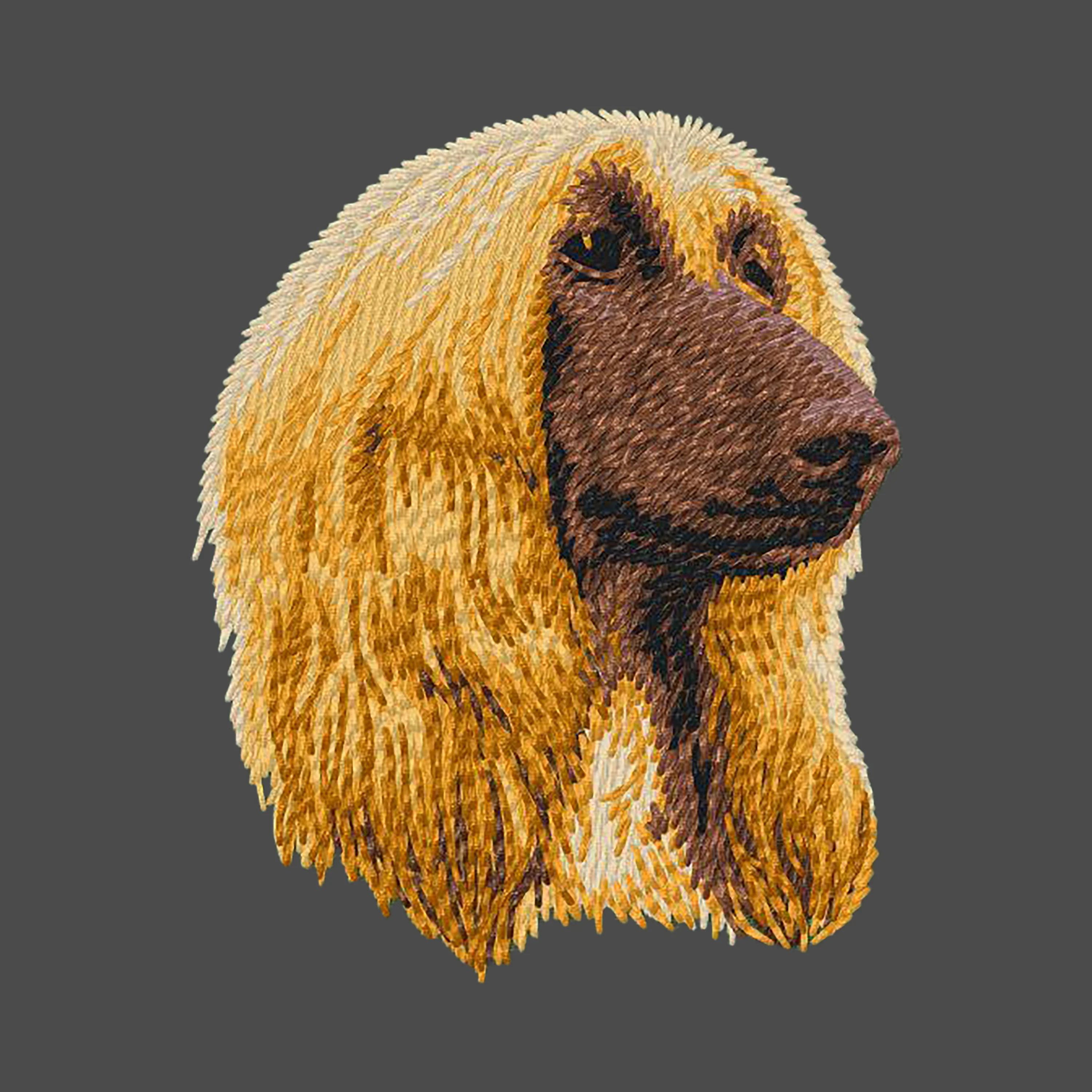 Afghan Hound Embroidered Men's Fleece Jacket - Image 2