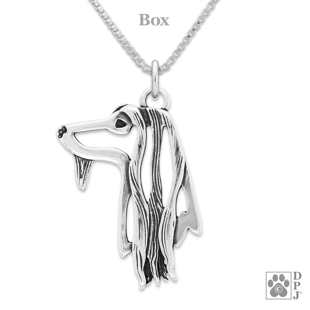 Afghan Hound Necklace in Sterling Silver - Image 2