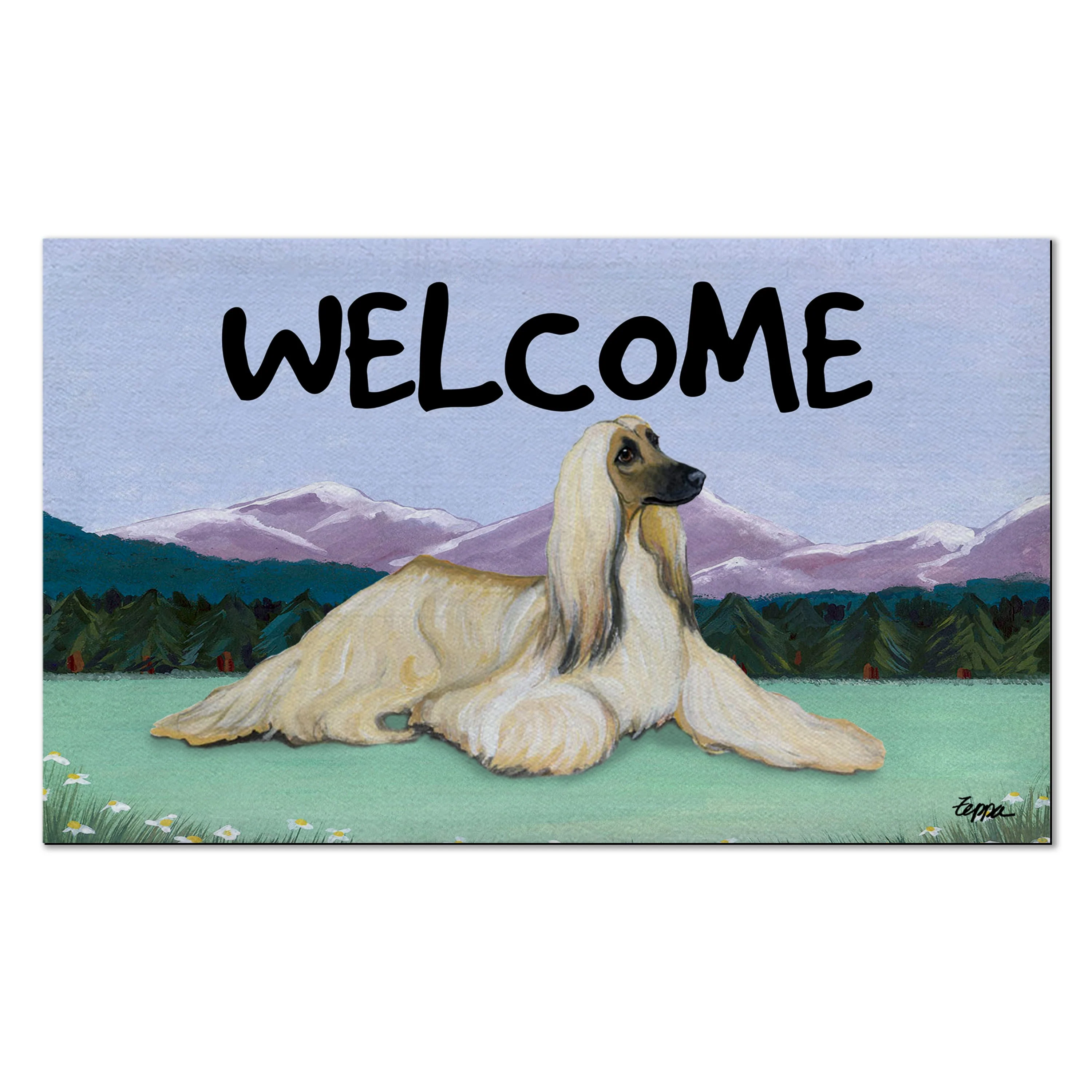 Afghan Hound Welcome Mat - Image 3
