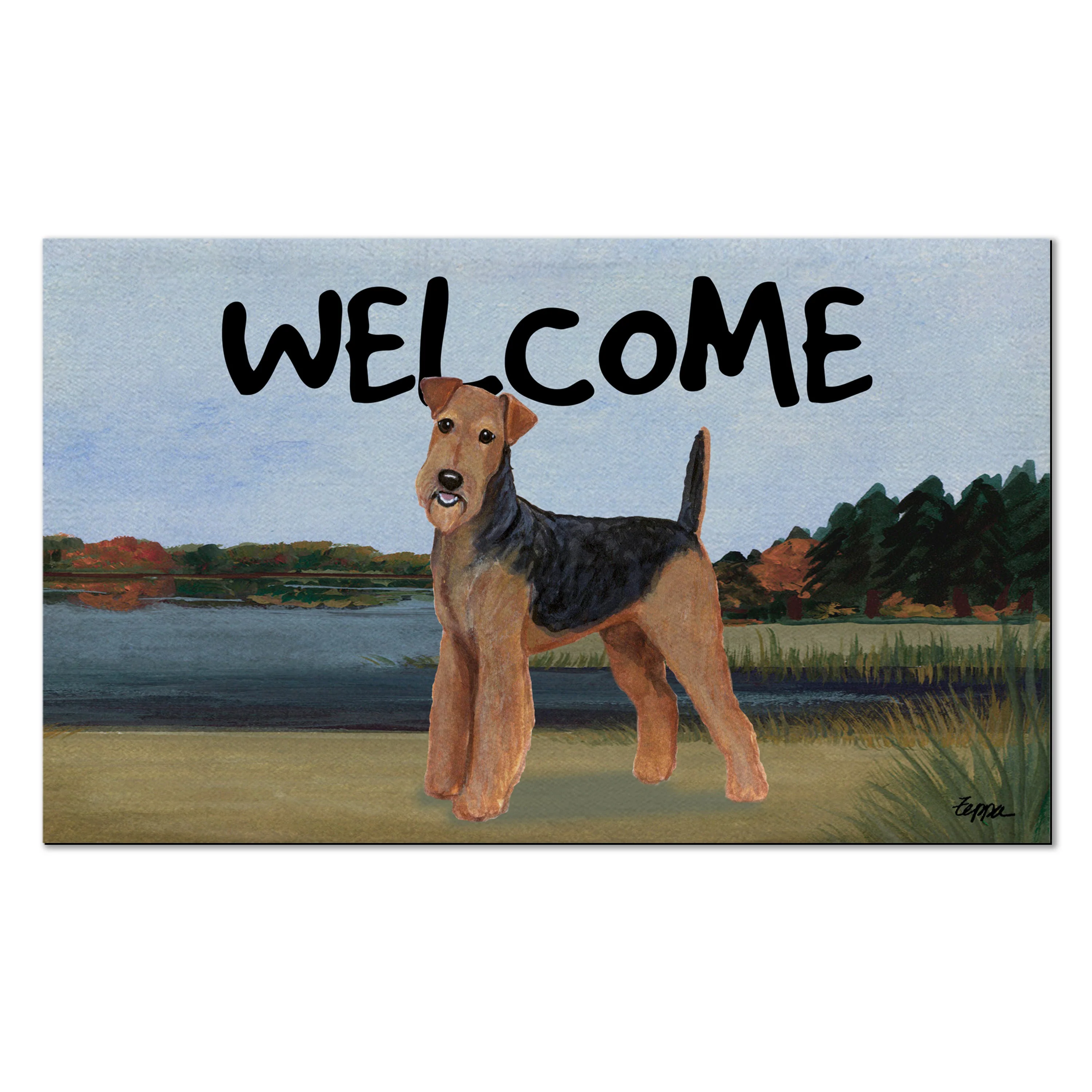 Airedale Terrier Welcome Mat - Image 4