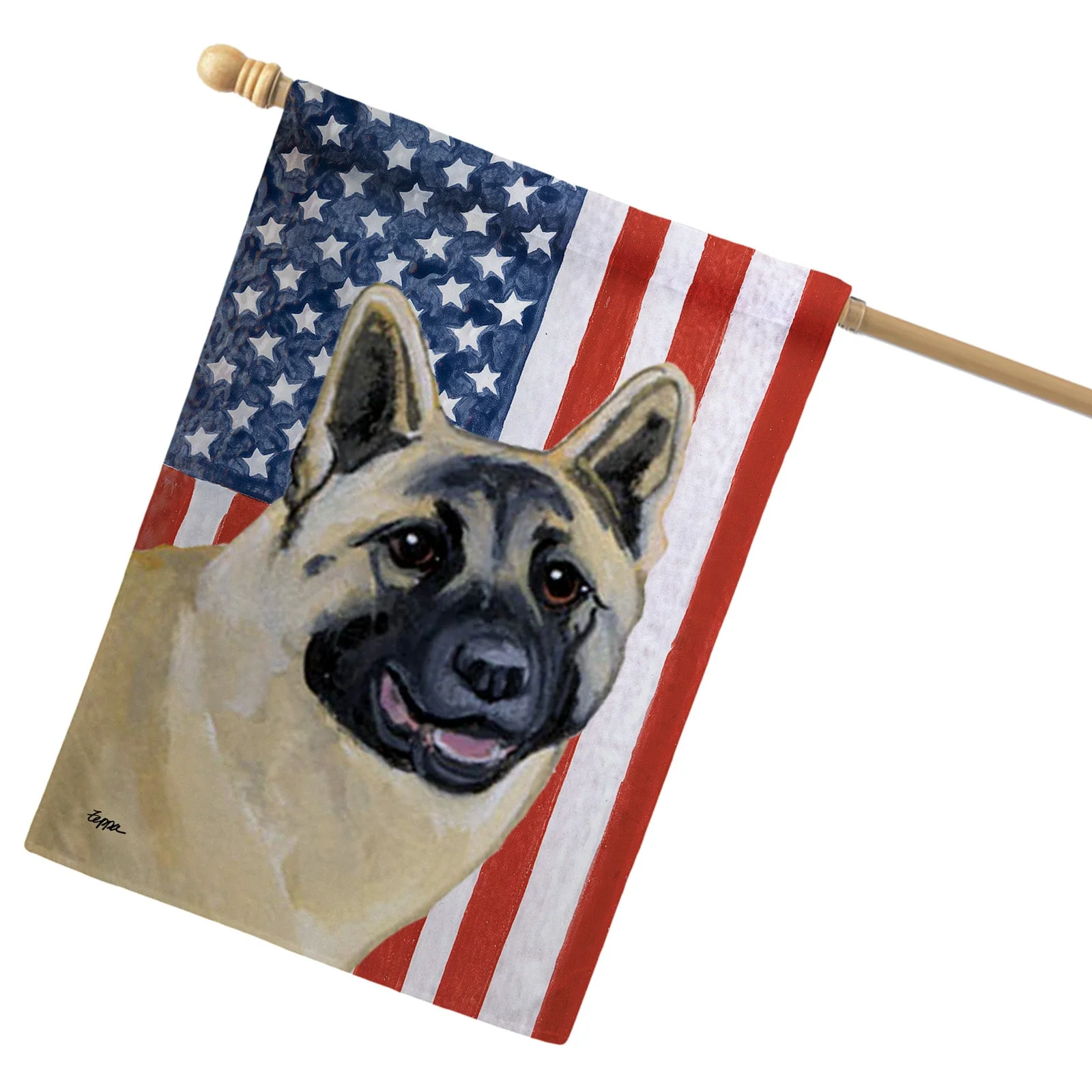 Akita Americana House Flag