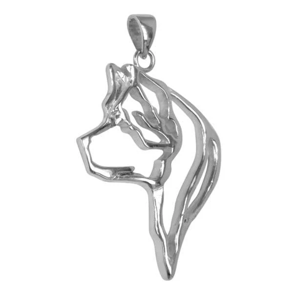 Akita Sterling Silver Cut Out Pendants - Image 2