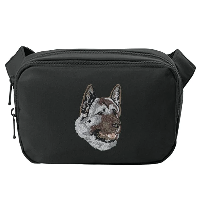 Akita Embroidered Crossbody Bag