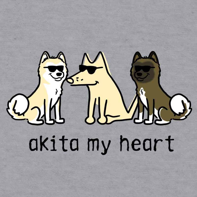 Akita My Heart - Baseball Shirt - Image 2
