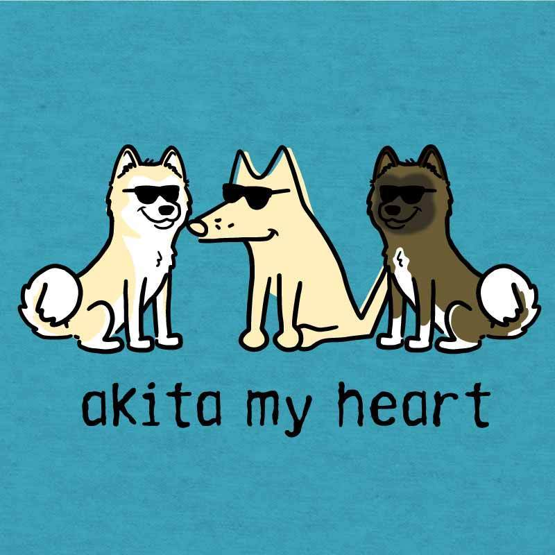 Akita My Heart - Lightweight Tee - Image 2