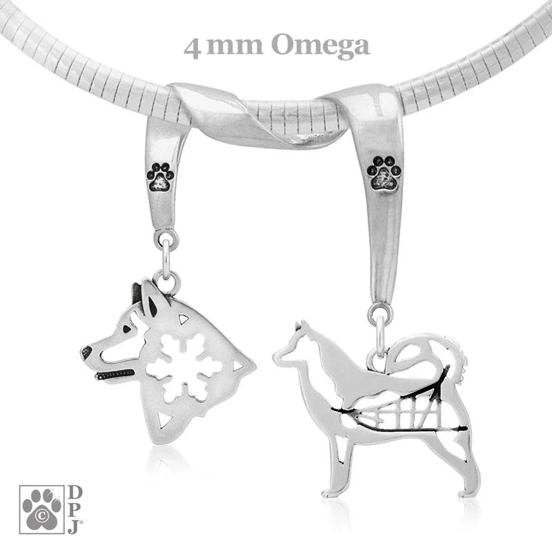 Alaskan Malamute, Charm Holder, Necklace - Image 2
