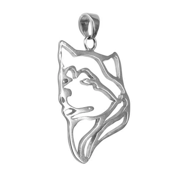 Alaskan Malamute Sterling Silver Cut Out Pendants - Image 3