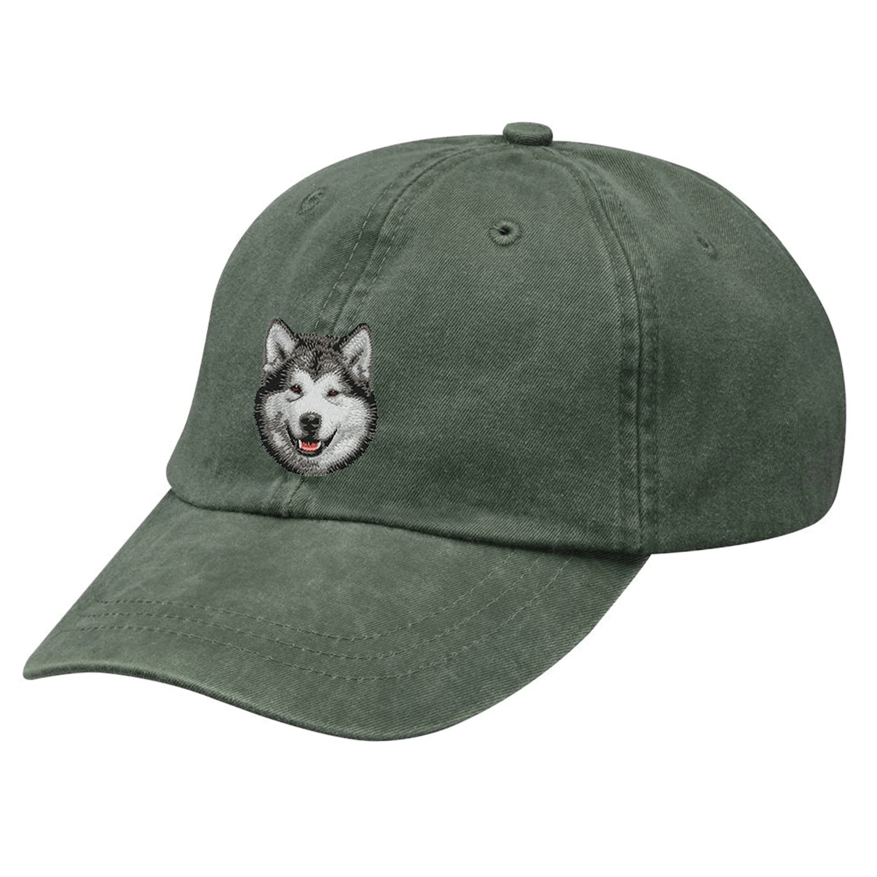 Alaskan Malamute Embroidered Baseball Cap - Image 4
