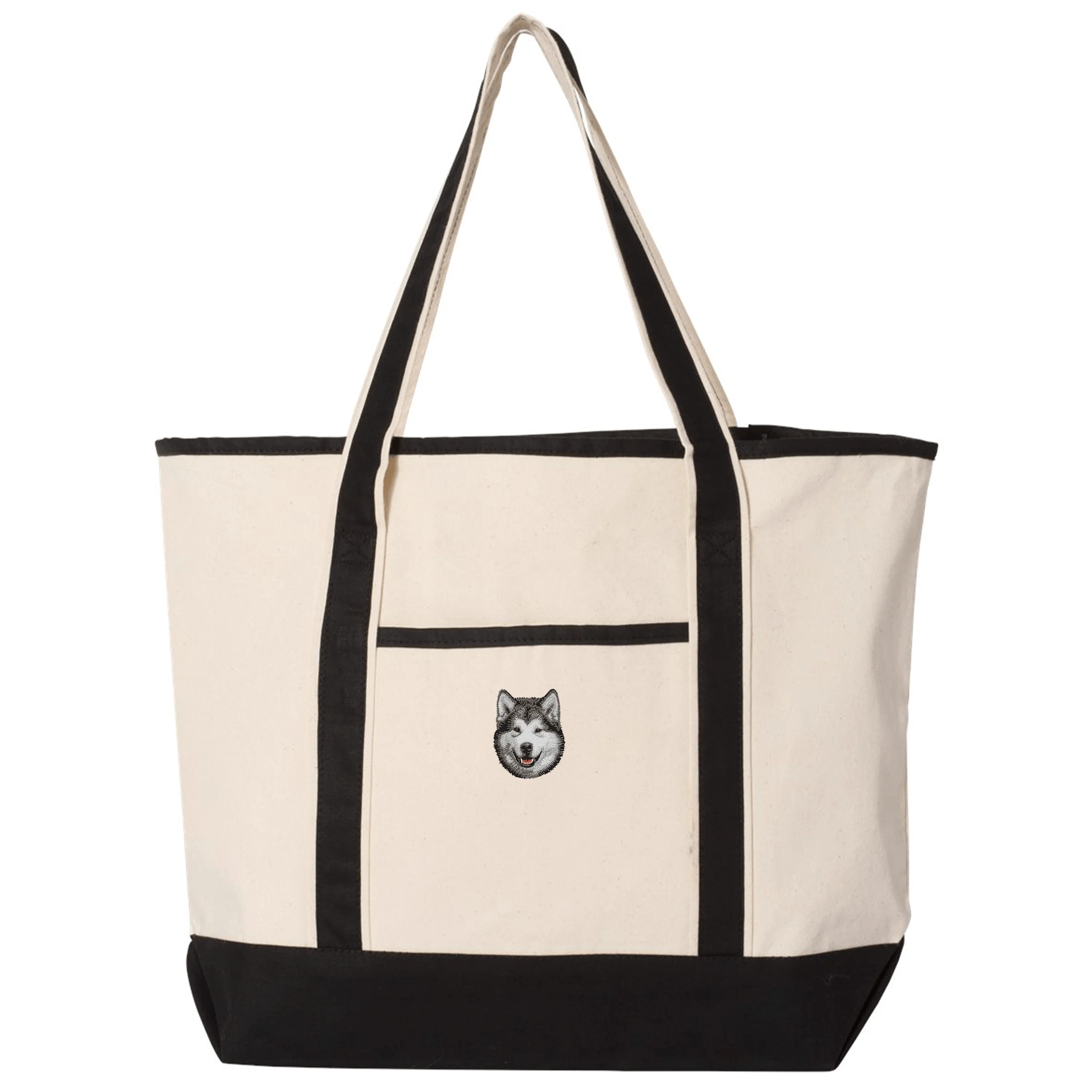 Alaskan Malamute Embroidered Tote