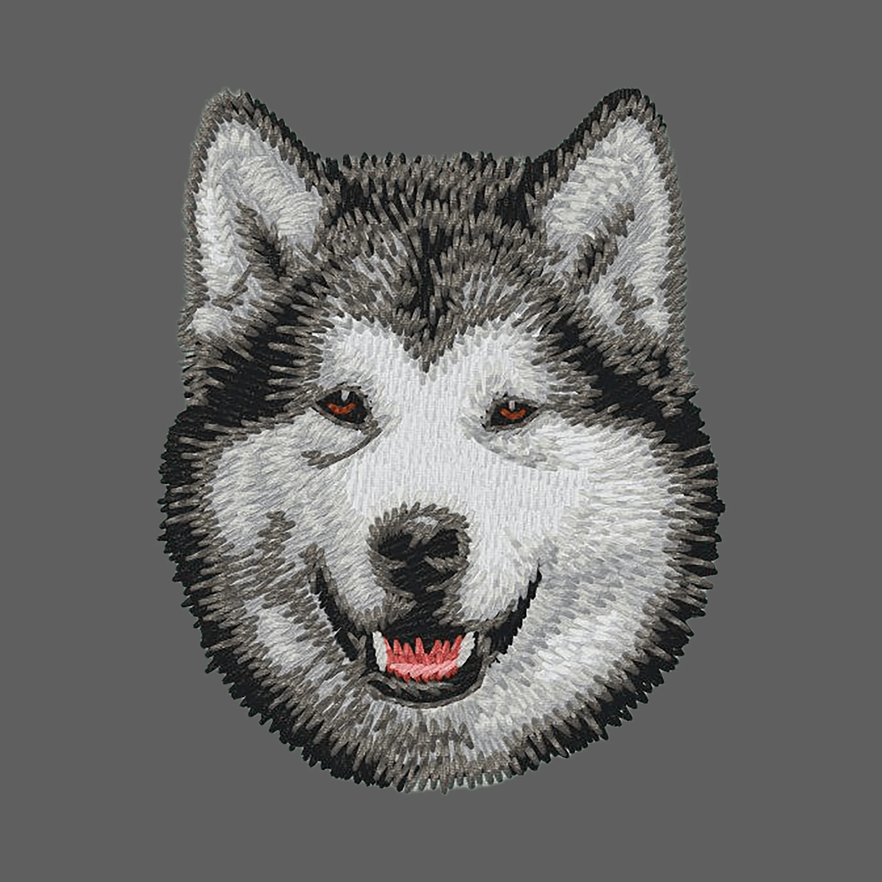 Alaskan Malamute Embroidered Women's Fleece Jacket - Image 2