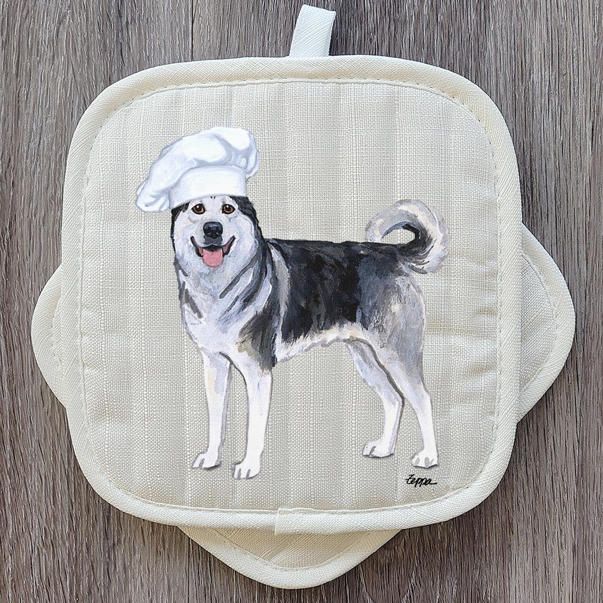 Alaskan Malamute  Pot Holder Set