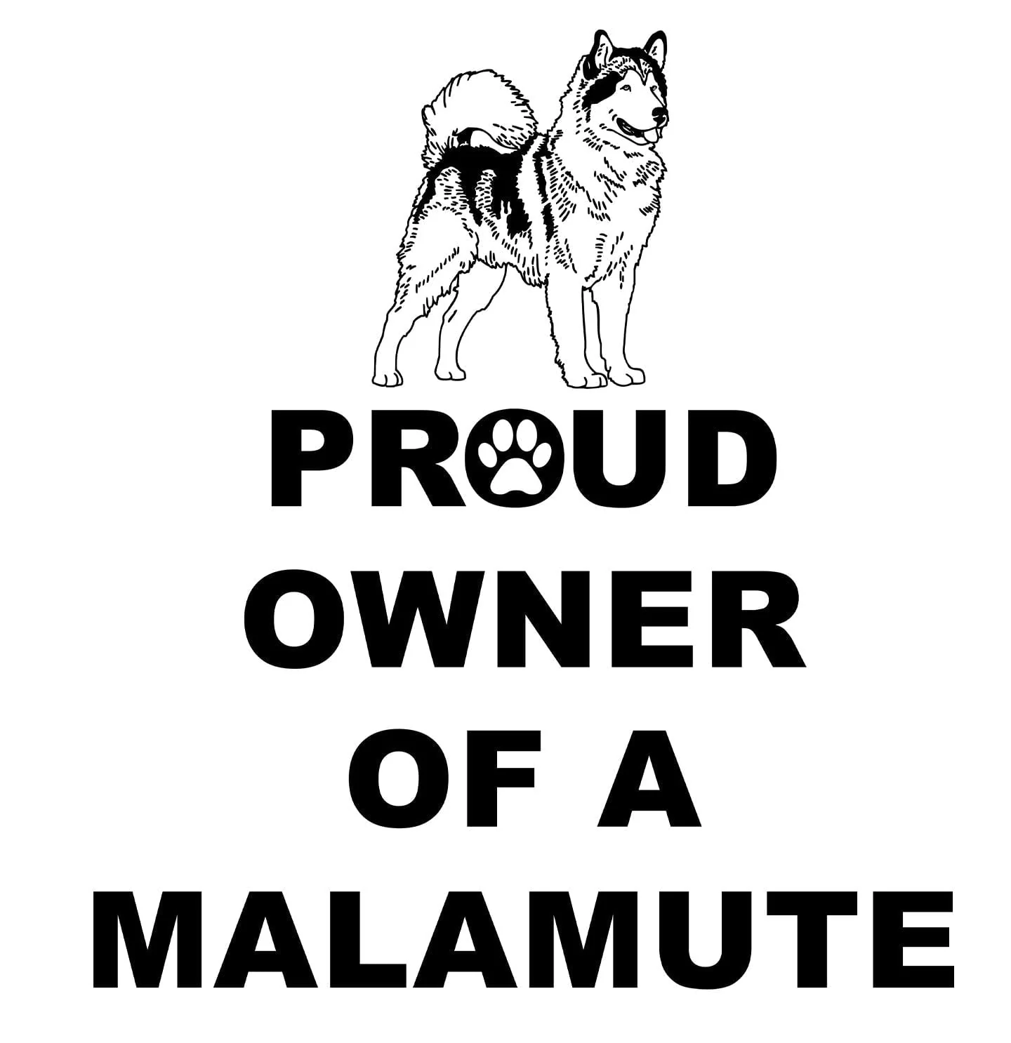 Alaskan Malamute Proud Owner - Adult Unisex T-Shirt - Image 2