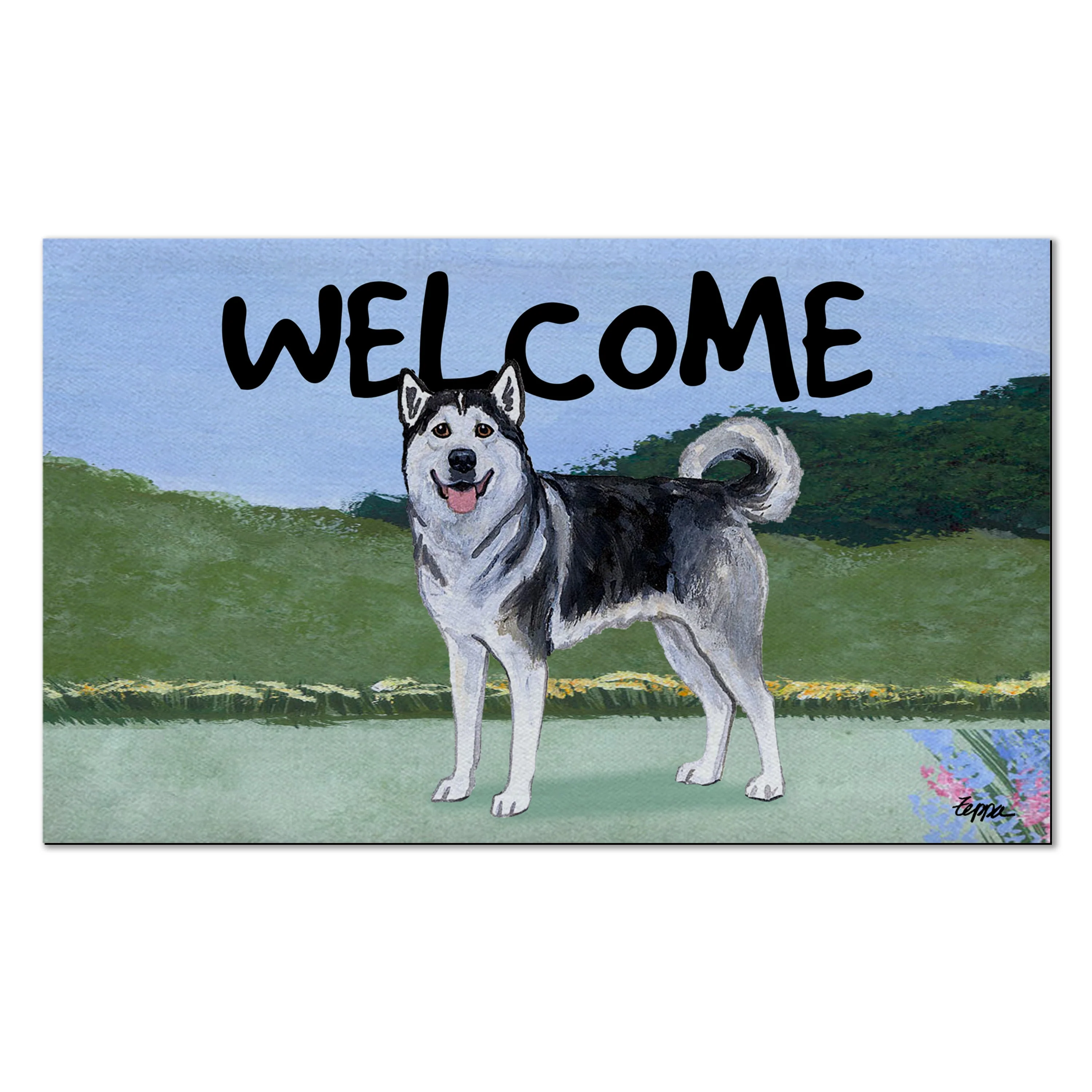 Alaskan Malamute Welcome Mat - Image 3
