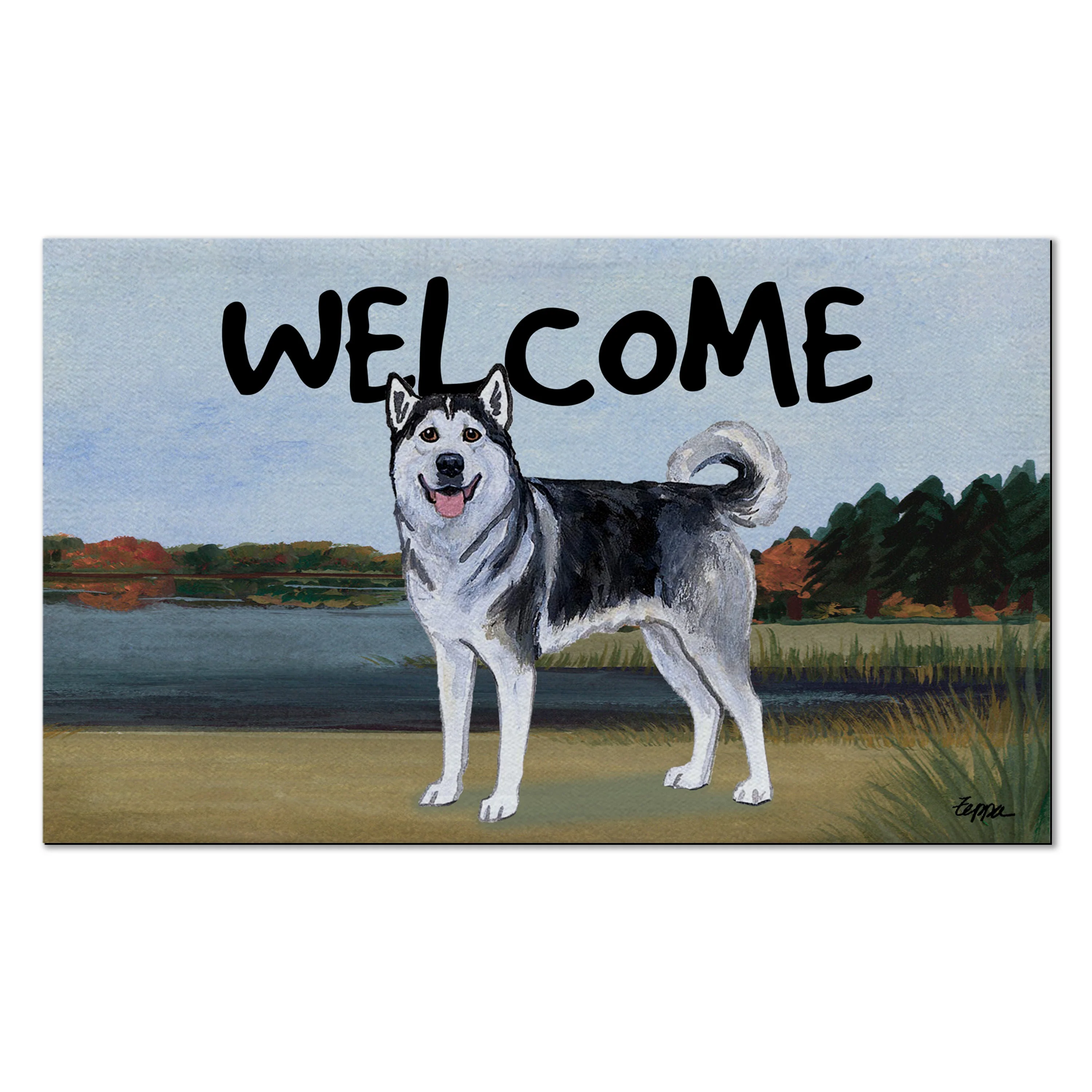 Alaskan Malamute Welcome Mat - Image 4