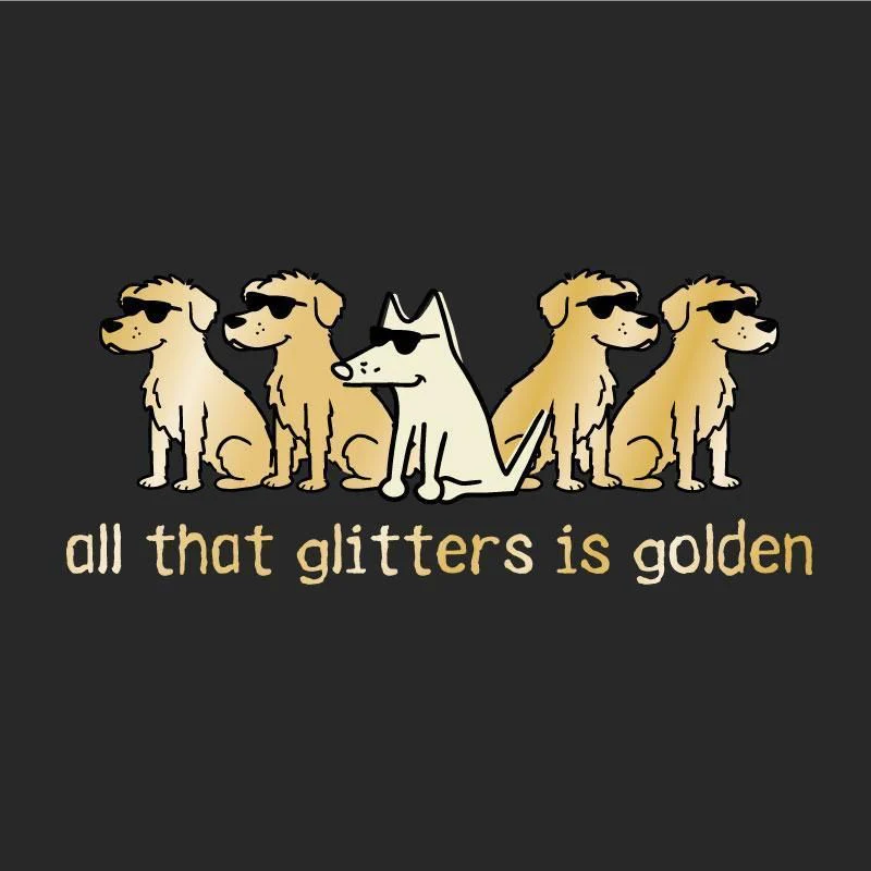 All That Glitters Is Golden - Ladies Night T-Shirt - Image 2