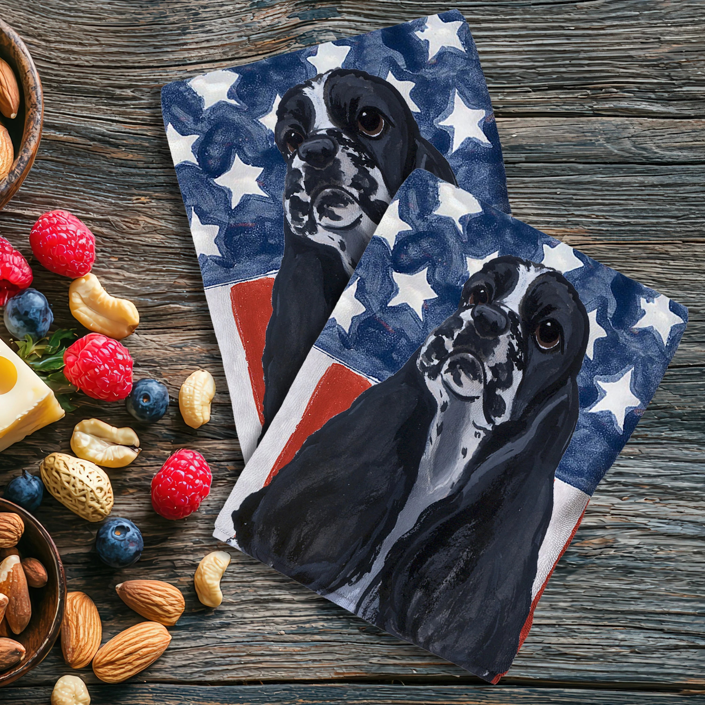 Cocker Spaniel Americana Kitchen Towel Set - Image 4
