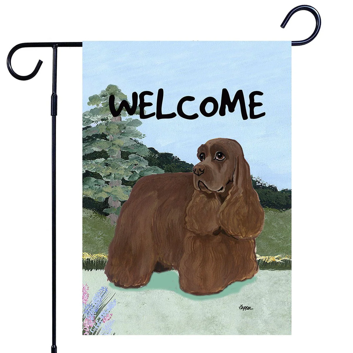 Cocker Spaniel Garden Flag - Image 3