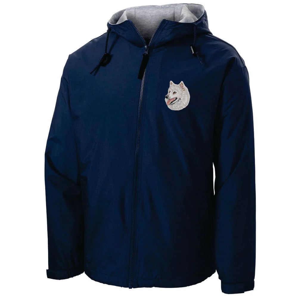 American Eskimo Dog Embroidered Hooded Jacket - Image 4