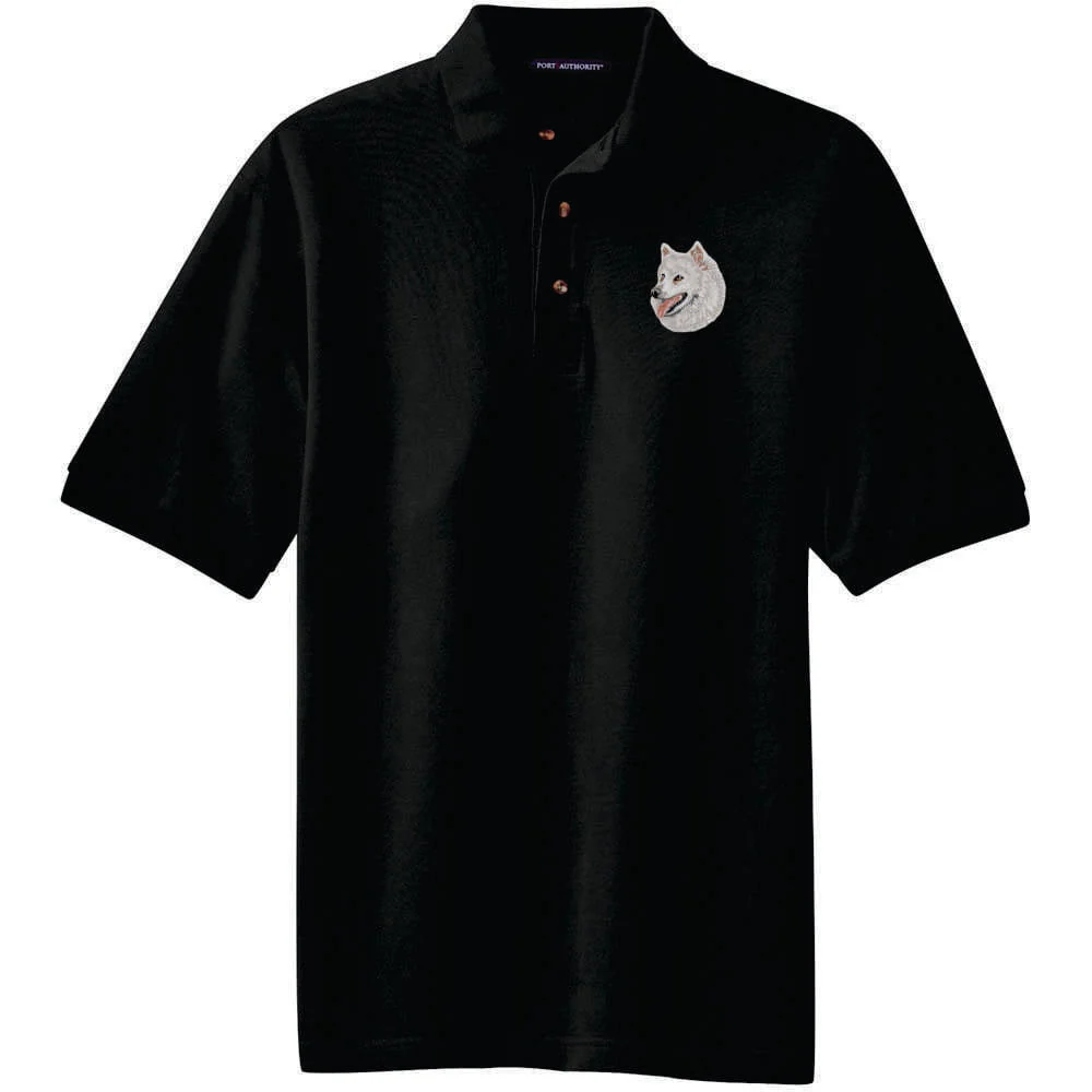 American Eskimo Dog Embroidered Polo Shirt