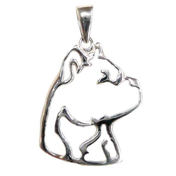 American Staffordshire Terrier Sterling Silver Cut Out Pendants - Image 3