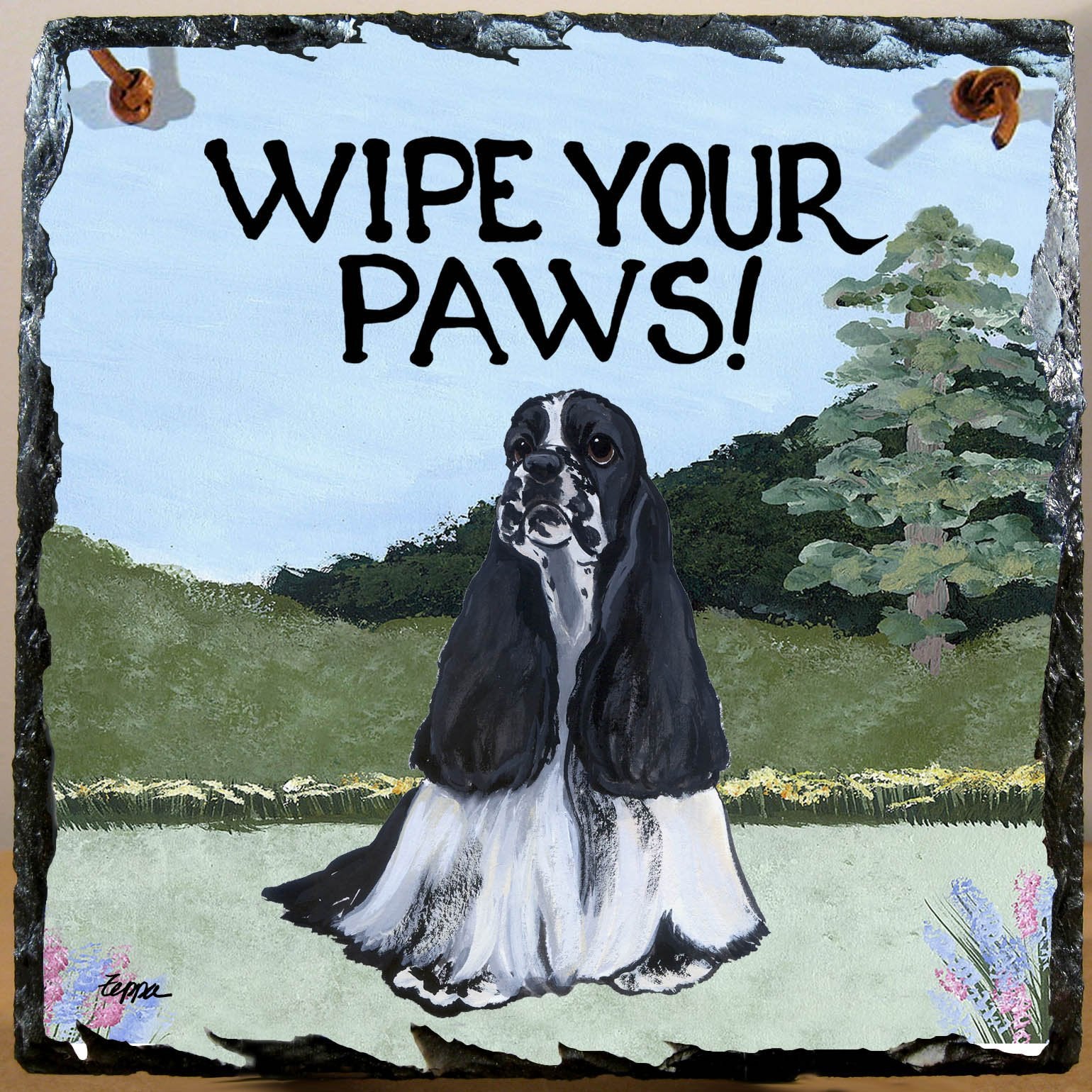 Cocker Spaniel Slate Sign