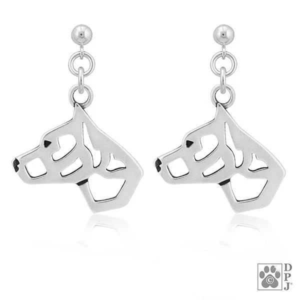 American Staffordshire Terrier Cropped, Head, Earring - Image 2
