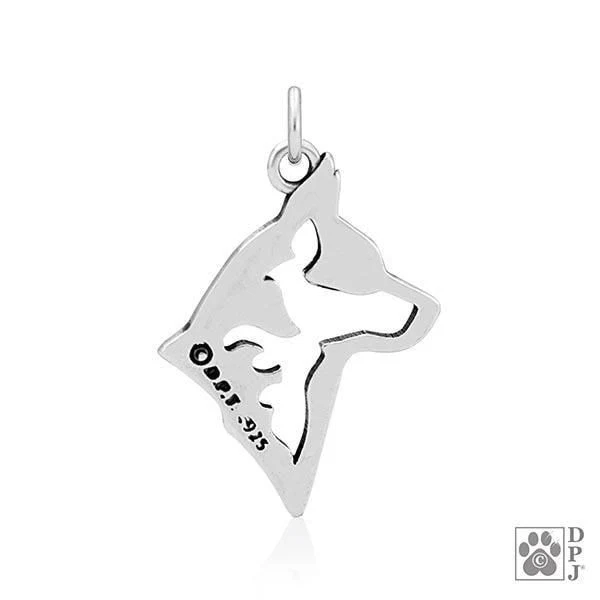 Australian Cattle Dog, Head, Pendant - Image 2