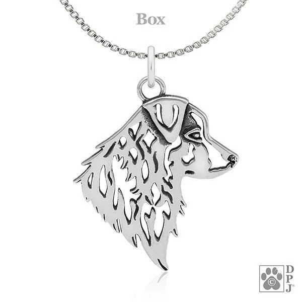 Australian Shepherd, Head, Pendant - Image 3