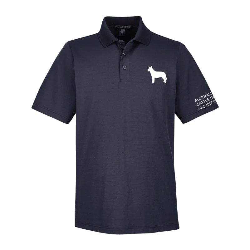 Australian Cattle Dog Embroidered AKC Men's Polo - Image 9