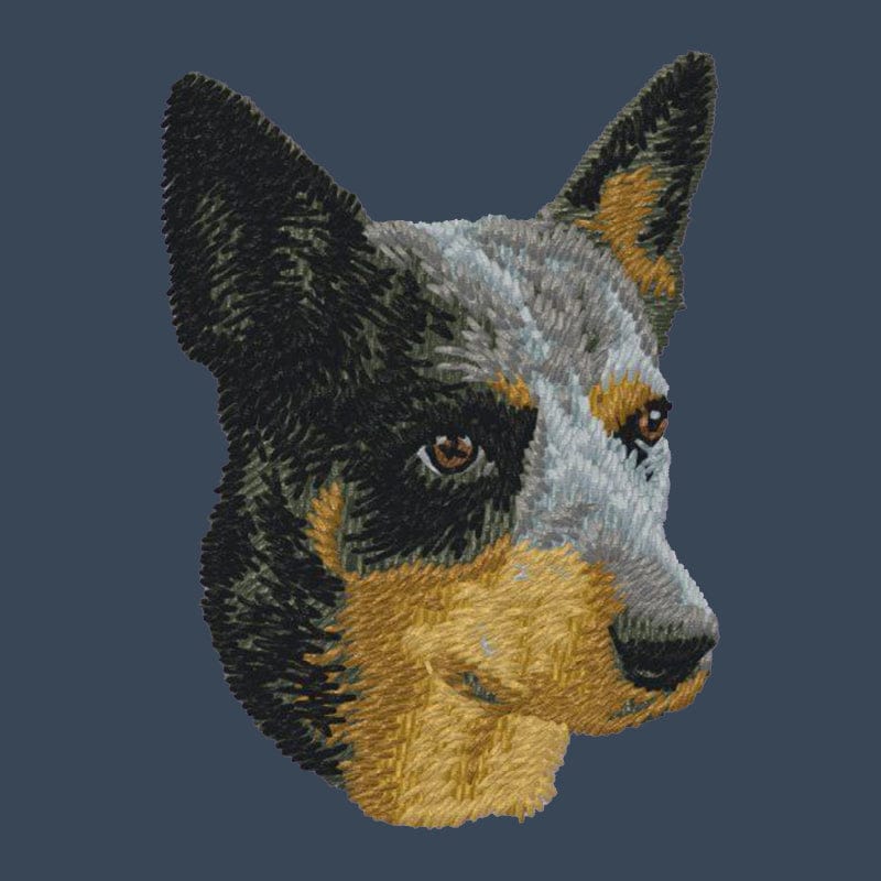 Australian Cattle Dog Embroidered Women's Denim Shirt - Image 4