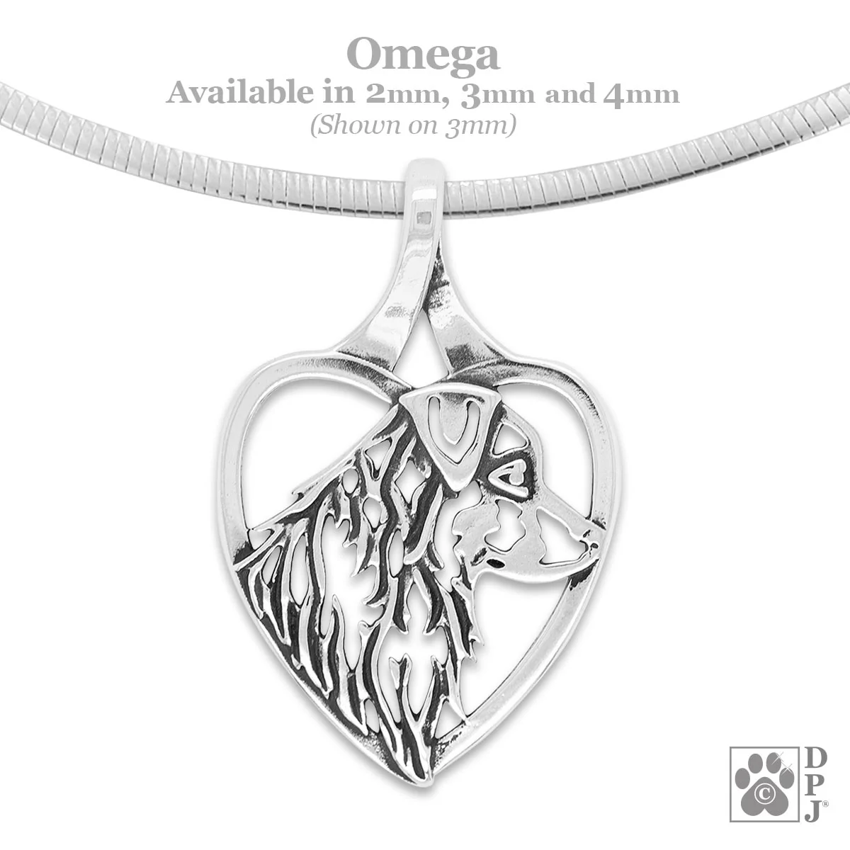 Australian Shepherd  In Heart Necklace - Image 3