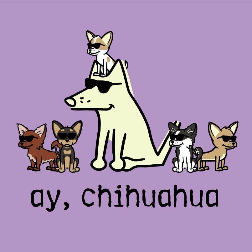 Ay, Chihuahua - Ladies T-Shirt V-Neck - Image 4