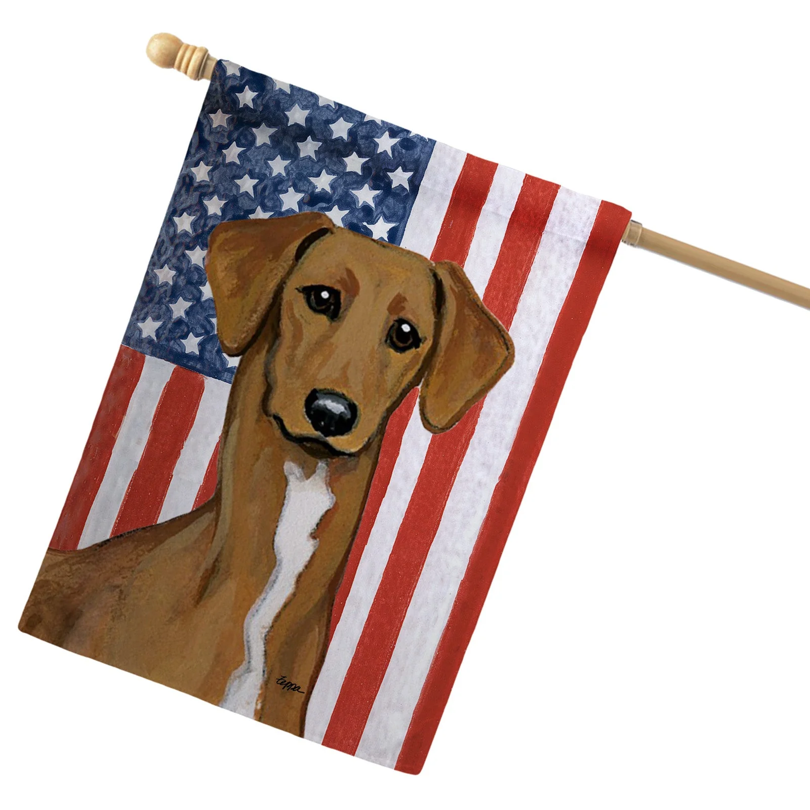 Azawakh Americana House Flag