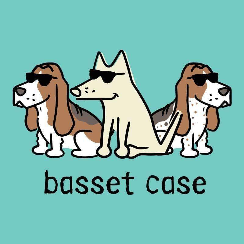 Basset Case - T-Shirt Ladies V-Neck - Image 3