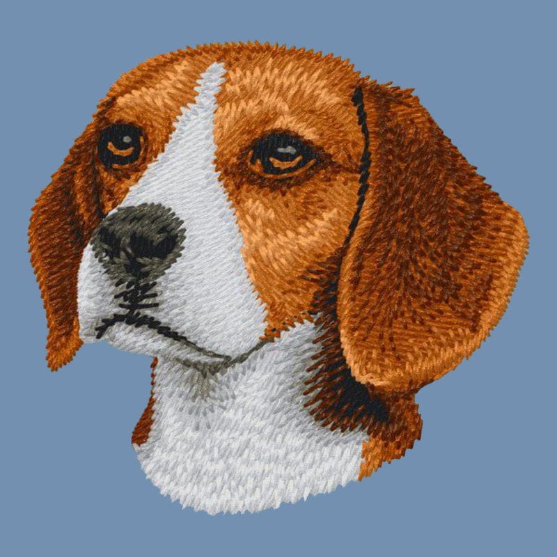 Beagle Embroidered Men's Denim Shirt - Image 2