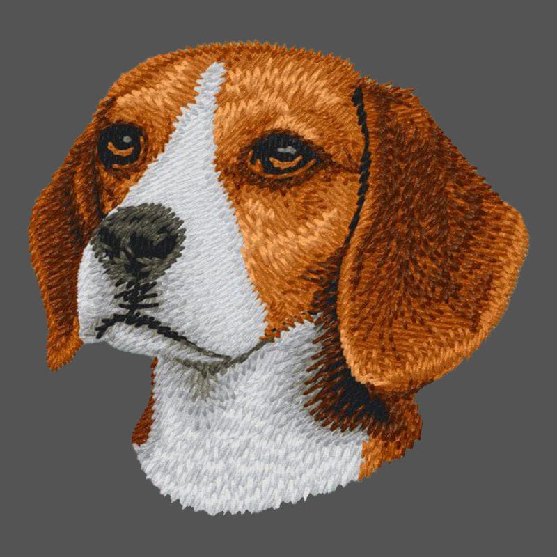 Beagle Embroidered Men's Fleece Jacket - Image 2