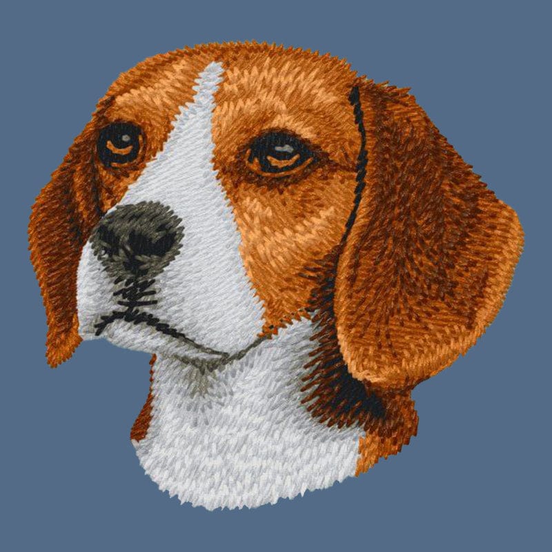 Beagle Embroidered Women's Denim Shirt - Image 2