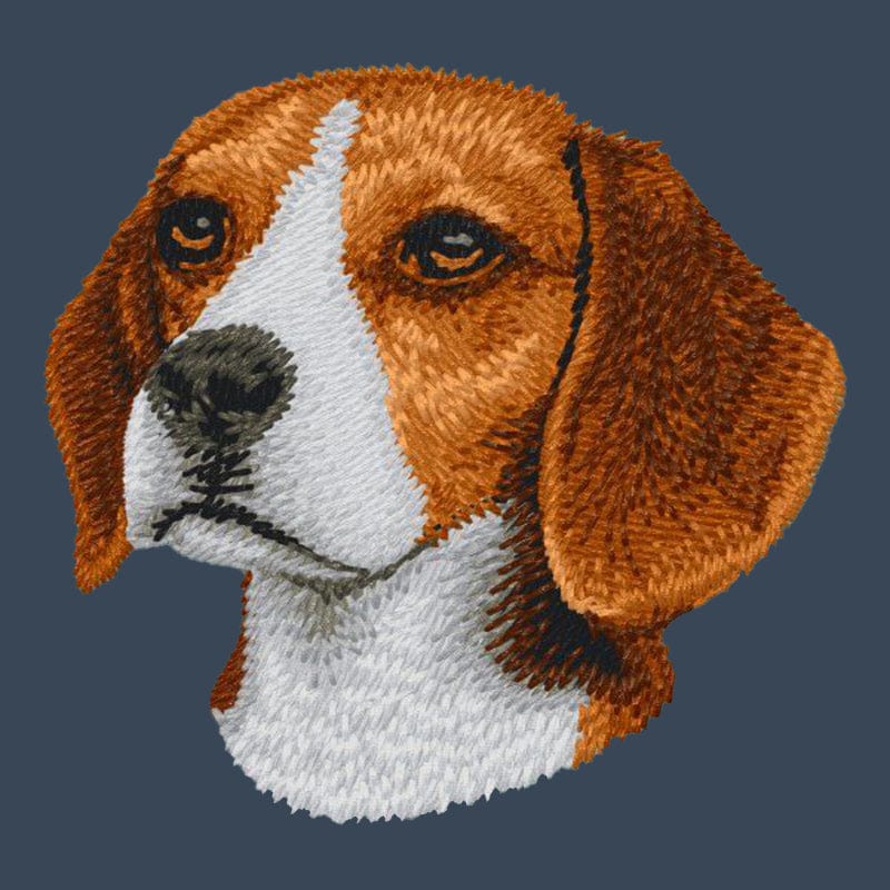 Beagle Embroidered Women's Denim Shirt - Image 4