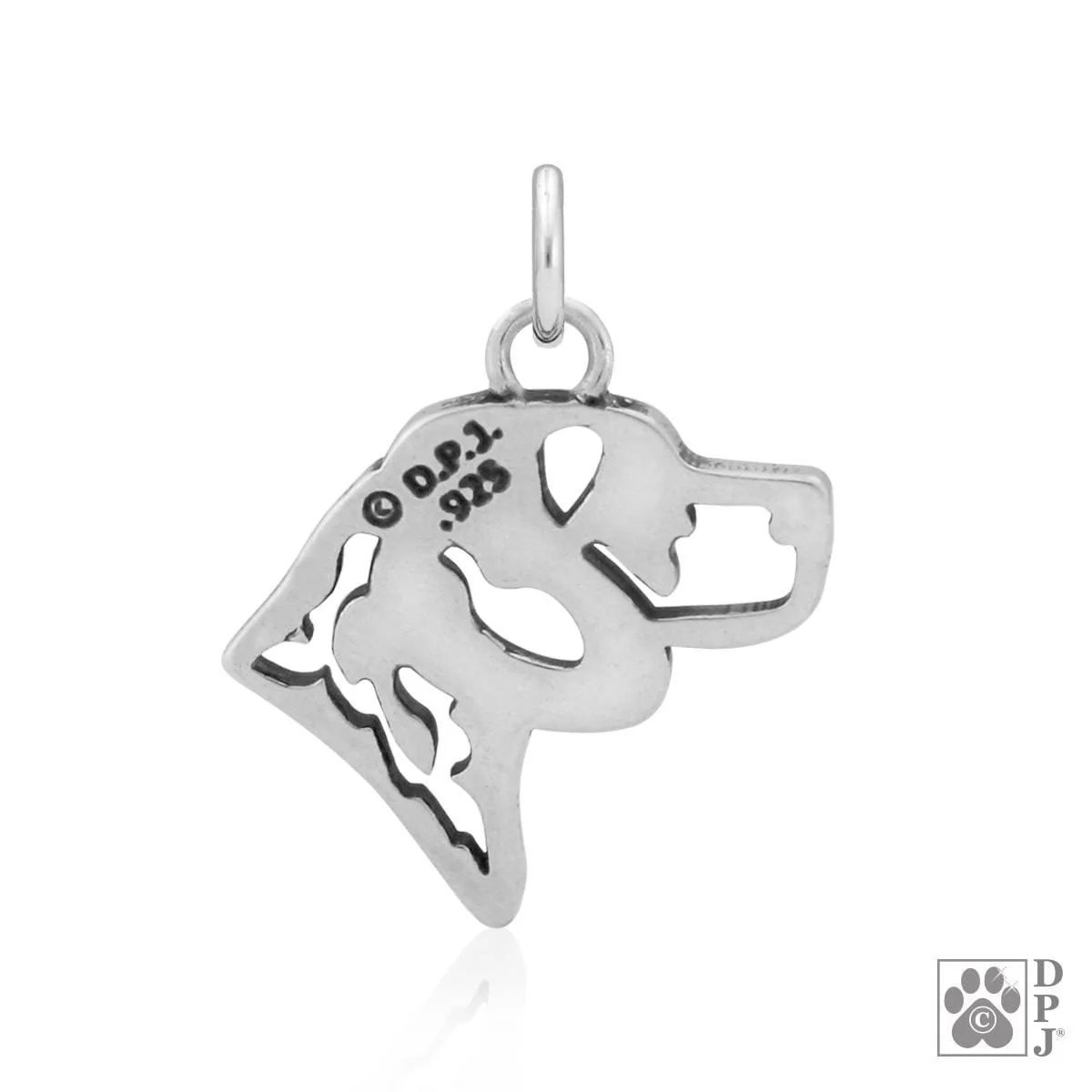 Beagle w/Bunny, Head, Pendant - Image 2