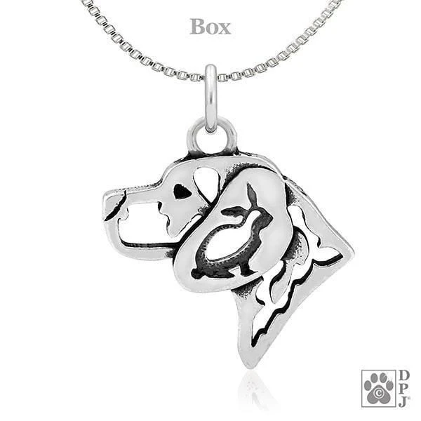 Beagle w/Bunny, Head, Pendant - Image 3