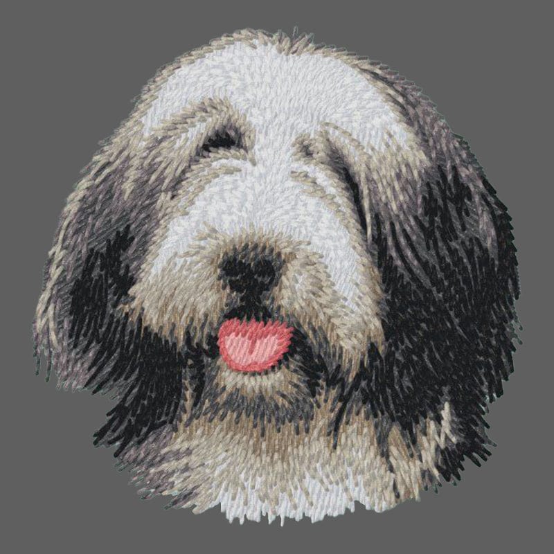 Bearded Collie Embroidered Women's Fleece Jacket - Image 2
