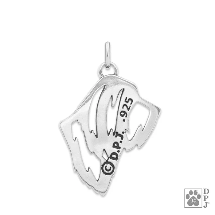 Bearded Collie Necklace, Head - Image 2