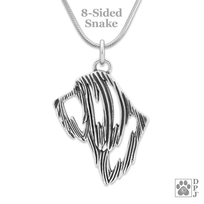 Bearded Collie Necklace, Head - Image 4