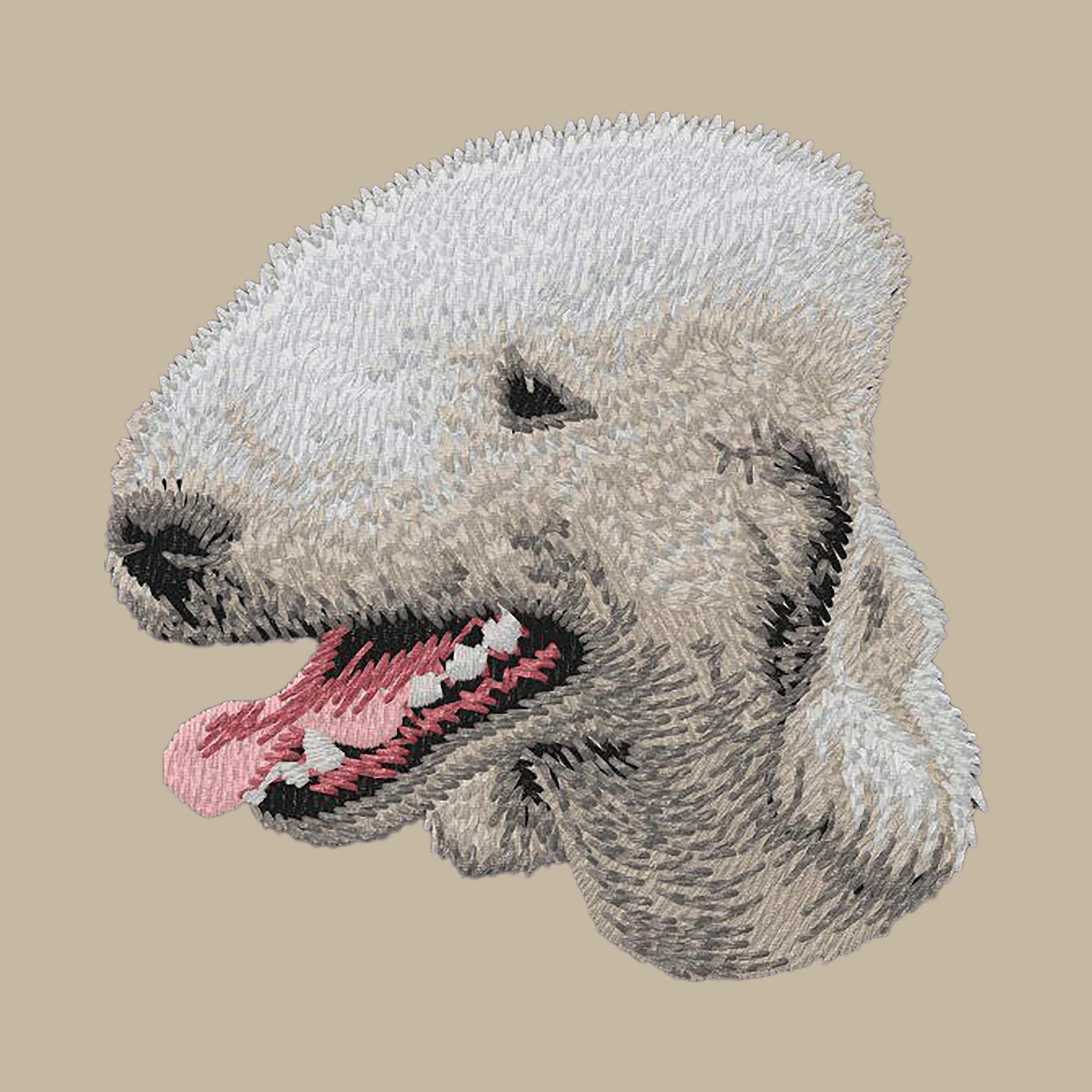 Bedlington Terrier Embroidered Crossbody Bag - Image 4