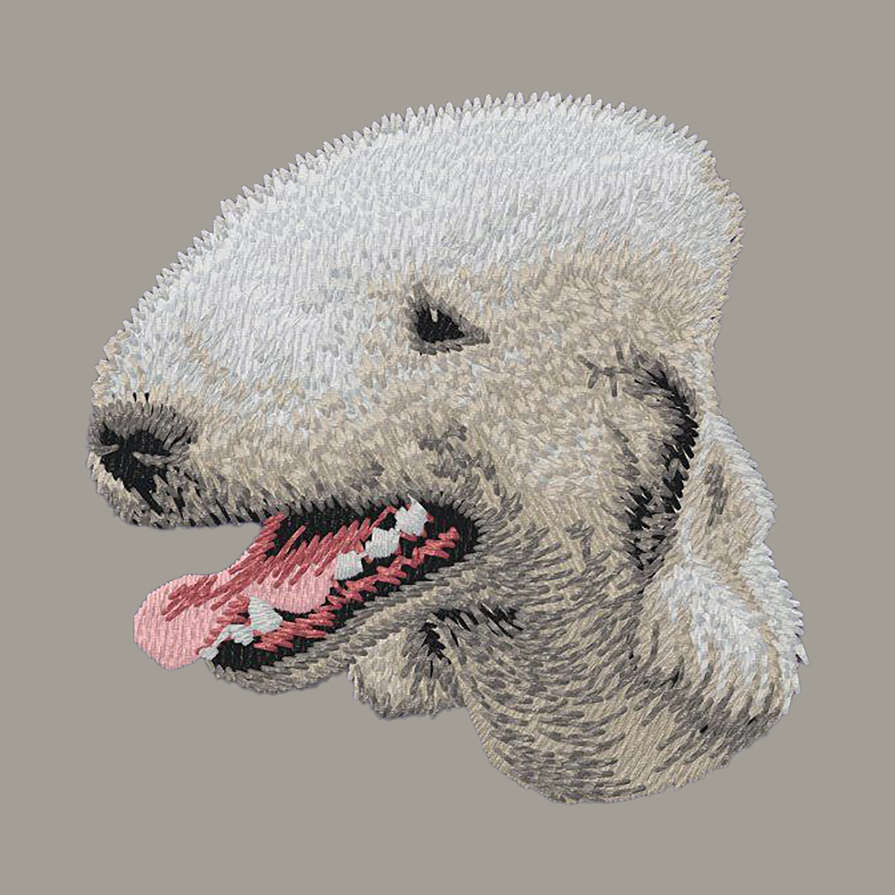 Bedlington Terrier Embroidered Sweatshirt Hoodie - Image 6