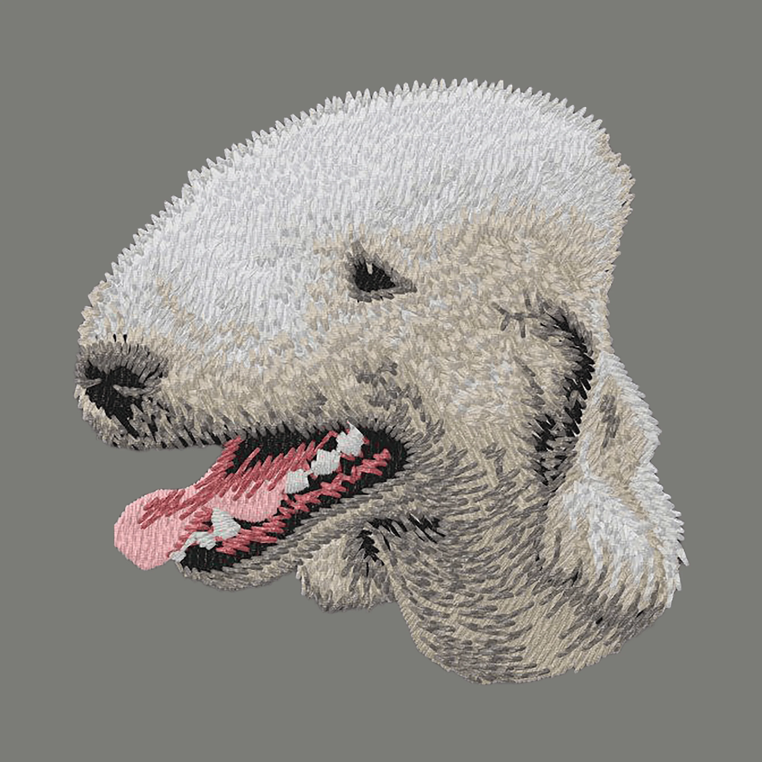 Bedlington Terrier Embroidered Wearable Blanket - Image 6